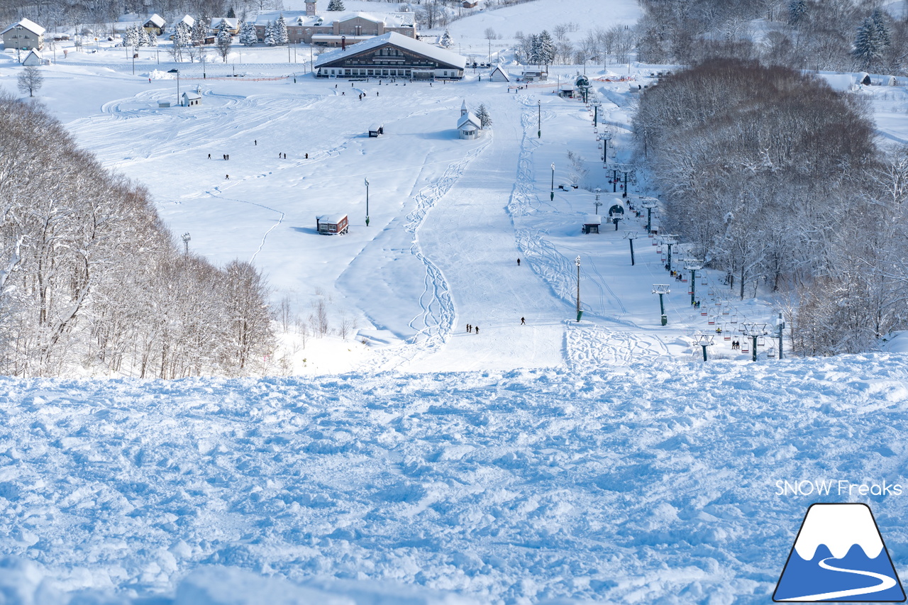 かもい岳国際スキー場｜ふわっふわのパウダースノーと綺麗な青空。やっと北海道らしい冬の景色が帰ってきた！